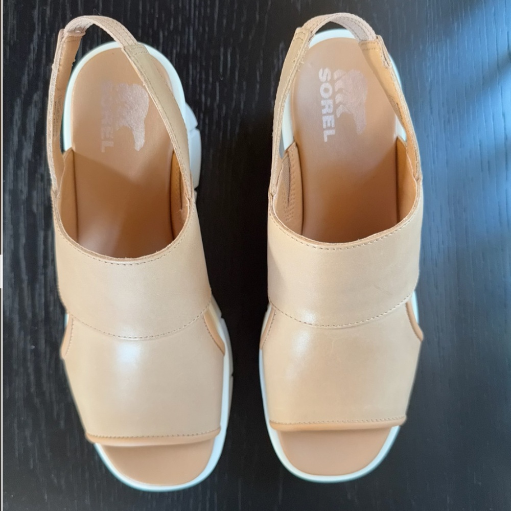 Sorel Women's Joanie III Slingback Sandals Honest Beige, White - Picture 6 of 16